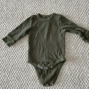 Gap olive waffle knit bodysuit